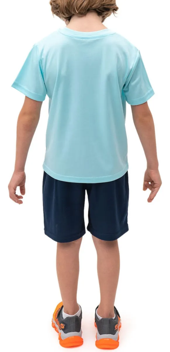 Foto 6 pulgar | Skechers Conjunto Deportivo Para Niño, 4 Piezas Con Camisetas Y Shorts Súper Cómodos Para Actividades Y Juego
