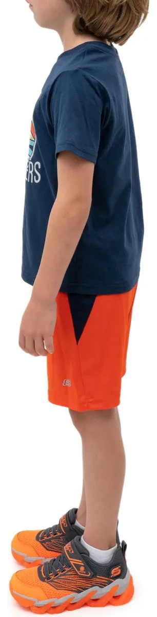 Foto 7 pulgar | Skechers Conjunto Deportivo Para Niño, 4 Piezas Con Camisetas Y Shorts Súper Cómodos Para Actividades Y Juego