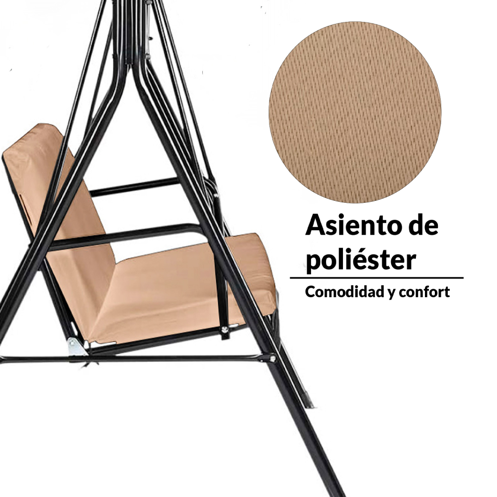 Foto 4 | Columpio Ilios Innova CE-3A para Exteriores Marrón
