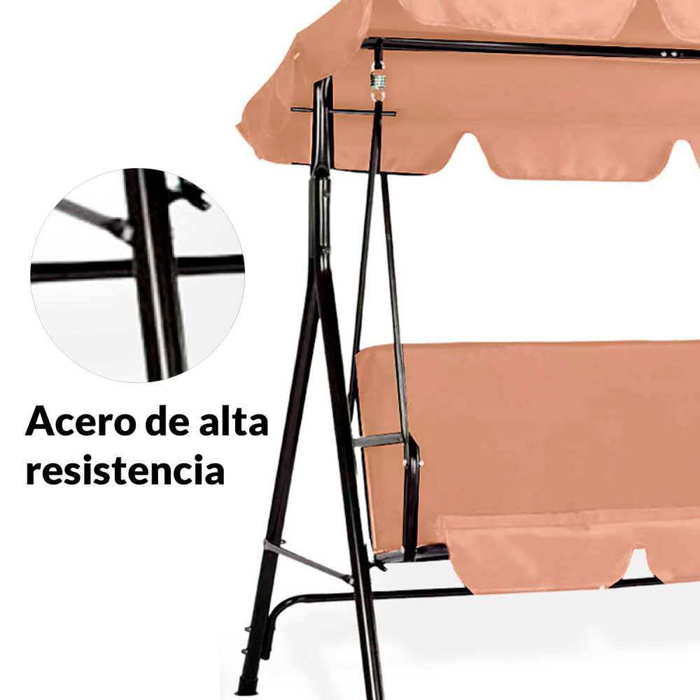 Foto 6 | Columpio Ilios Innova CE-3A para Exteriores Marrón