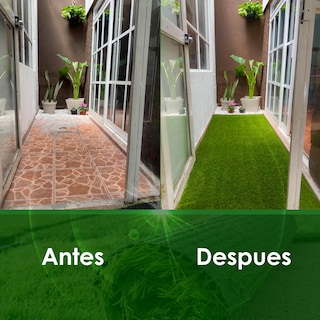 Foto 3 | Pasto Para Exteriores Sintetico Aspecto Natural