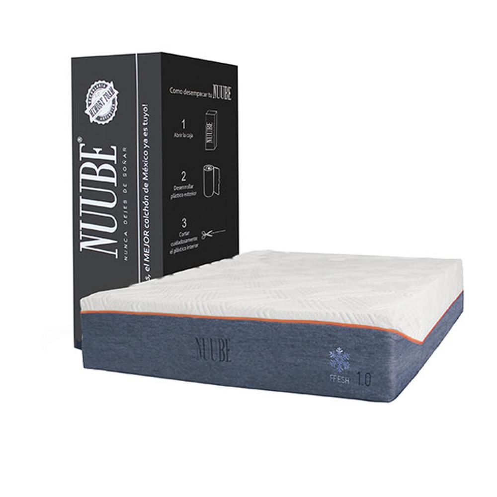 Colchón Memory Foam King Size Nuube 1.0 Empacado en Caja