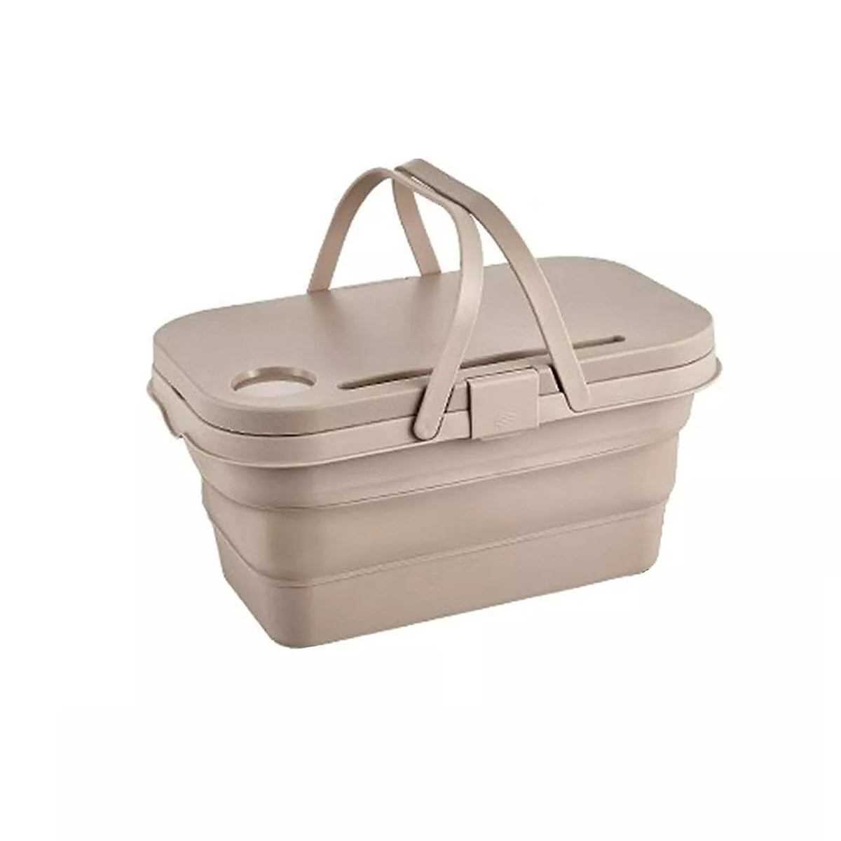 Foto 2 pulgar | Cesta De Picnic Multifuncional Plegable C/tablero De Mesa Eo Safe Imports Esi-11345 Beige