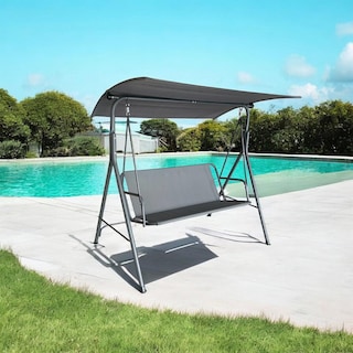 Foto 4 | Banca Mecedora Exterior con Toldo Kingshouse