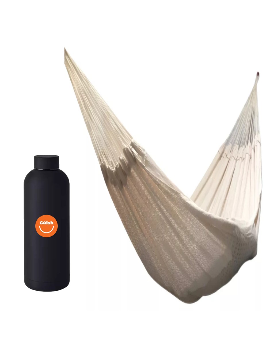 Hamaca Yucateca + Termo de agua de regalo Güish