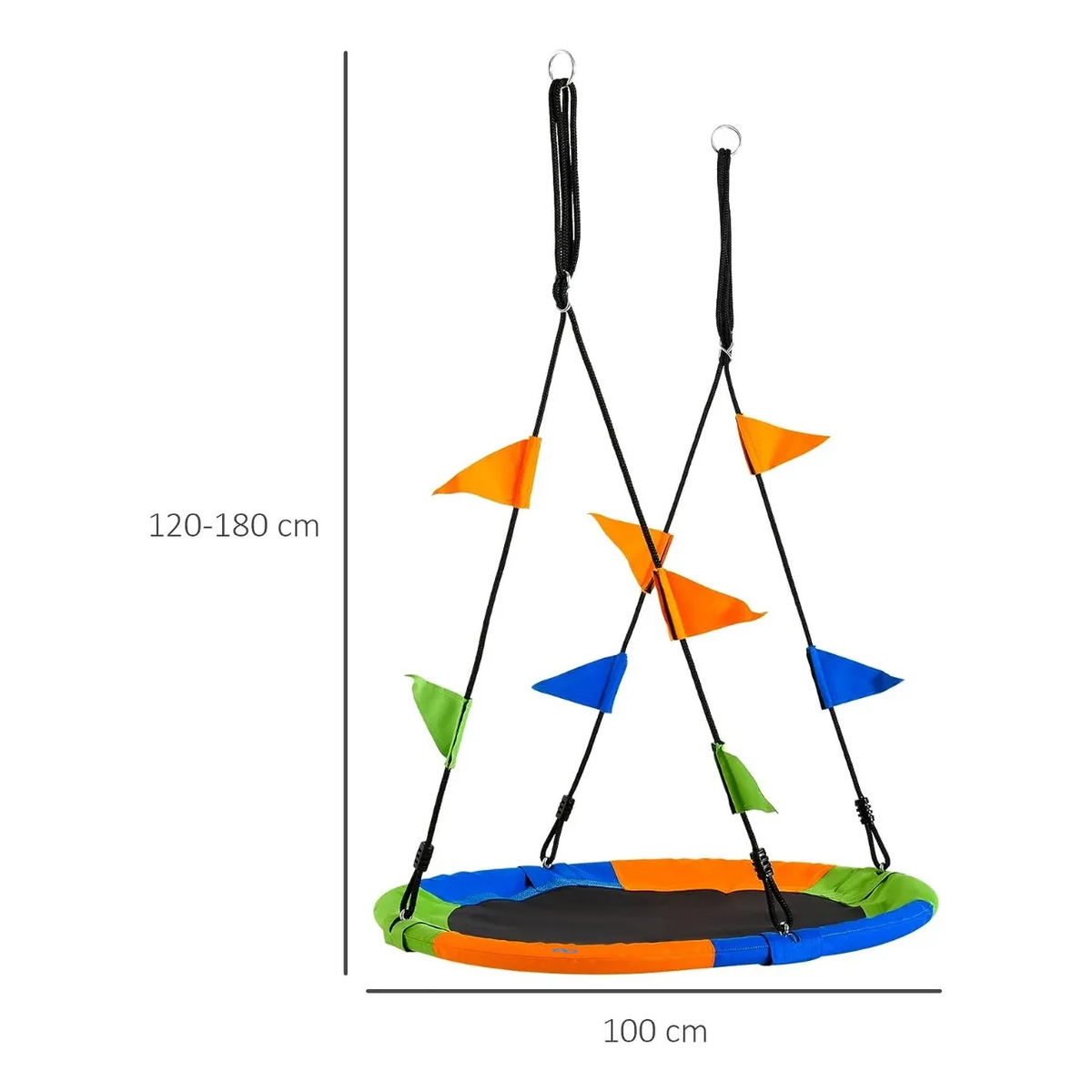 Foto 4 | Asiento Columpio Redondo Para Niños Árbol Exteriores Eo Safe Imports Esi-17797-1 Multicolor