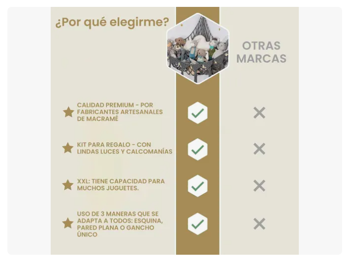 Foto 4 | Hamaca De Juguete Peluche Organizadora Juguete Para Bebés