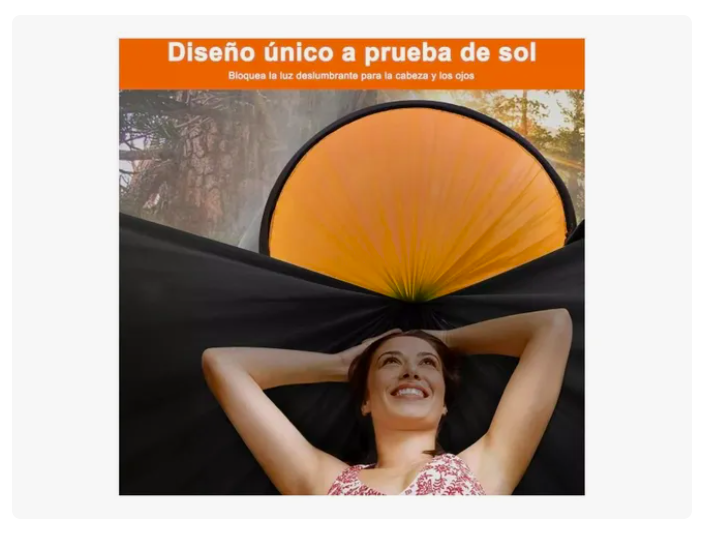 Foto 4 pulgar | Hamaca De Viaje Xtellar Portátil Hamaca De Camping Con Mosquitera