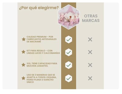 Foto 4 | Hamaca Organizadora De Juguete Xtellar Para Peluche s