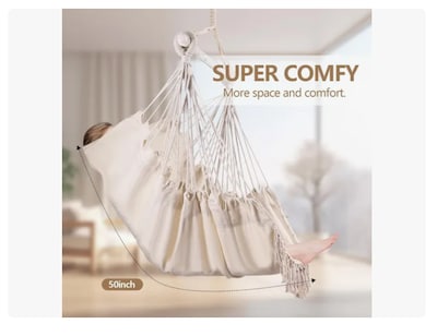 Foto 3 | Silla Hamaca Colgante Xtellar Silla con 2 Cojines