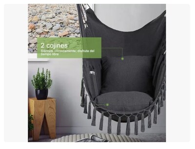 Foto 3 | Silla Hamaca Colgante Xtellar con 2 Cojines