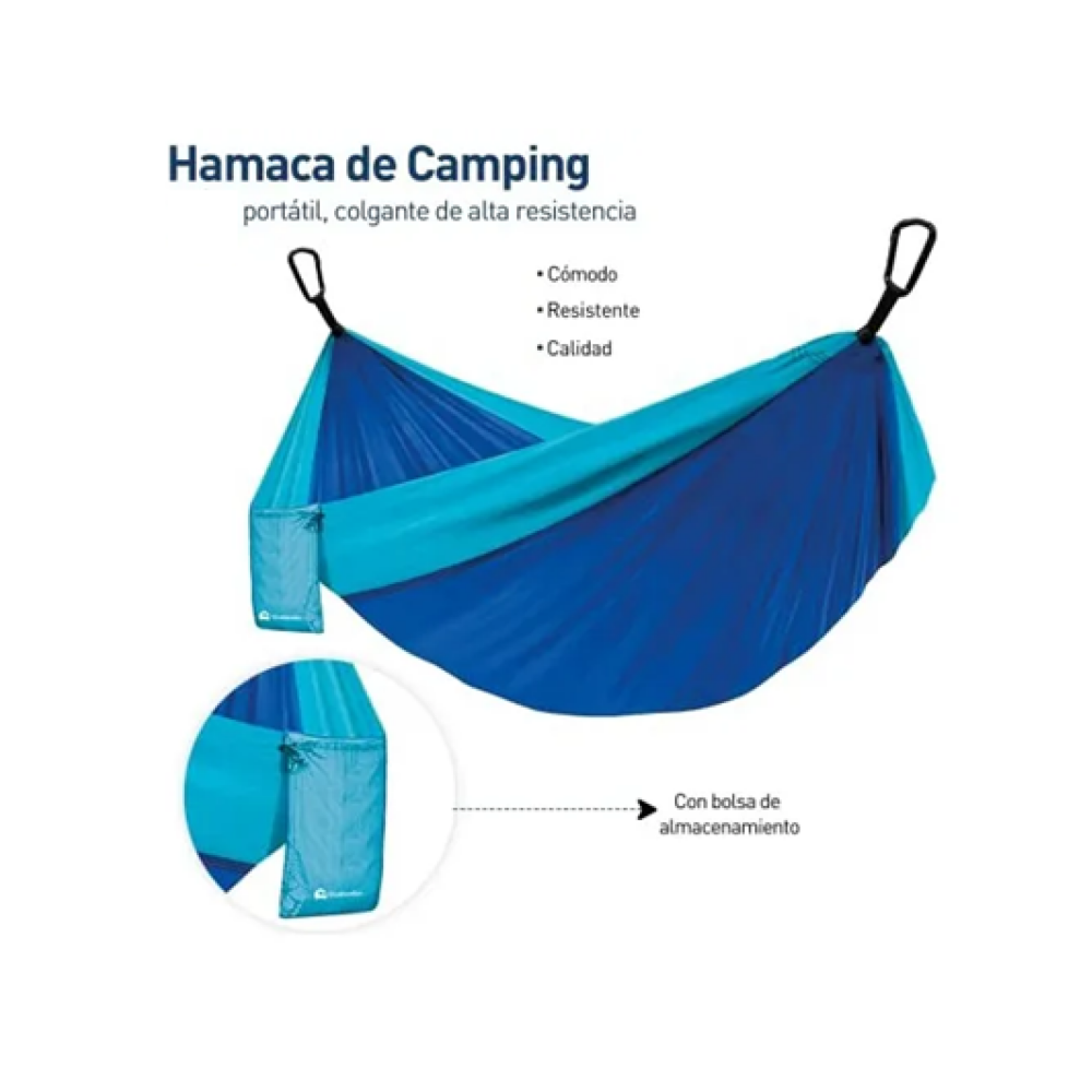 Foto 4 pulgar | 5 Hamacas Camping Portátil Belug  Azul