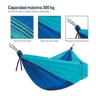 Foto 5 | 5 Hamacas Camping Portátil Belug Azul
