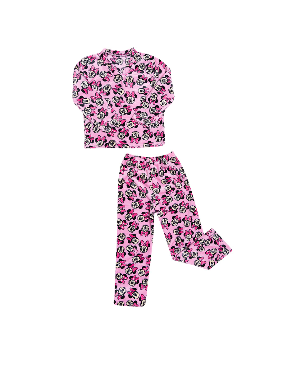 Foto 2 pulgar | Pijama Supersoft Pink Minnie (2 Pzas)