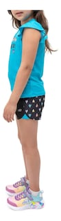Foto 5 | Skechers Conjunto Para Niña, 4 Piezas De Camisetas Y Shorts, Cómodos, Perfectos Para Jugar Y Pasear