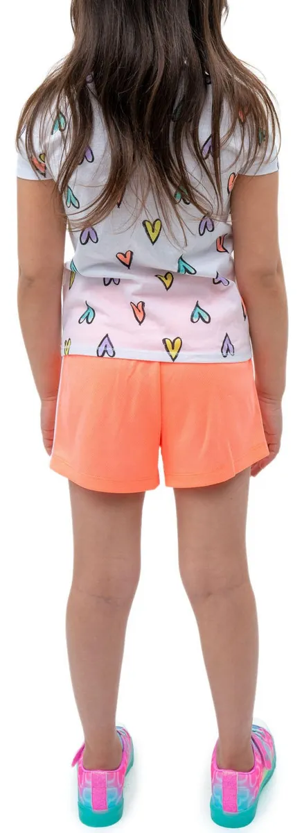 Foto 7 pulgar | Skechers Conjunto Para Niña, 4 Piezas De Camisetas Y Shorts, Cómodos, Perfectos Para Jugar Y Pasear