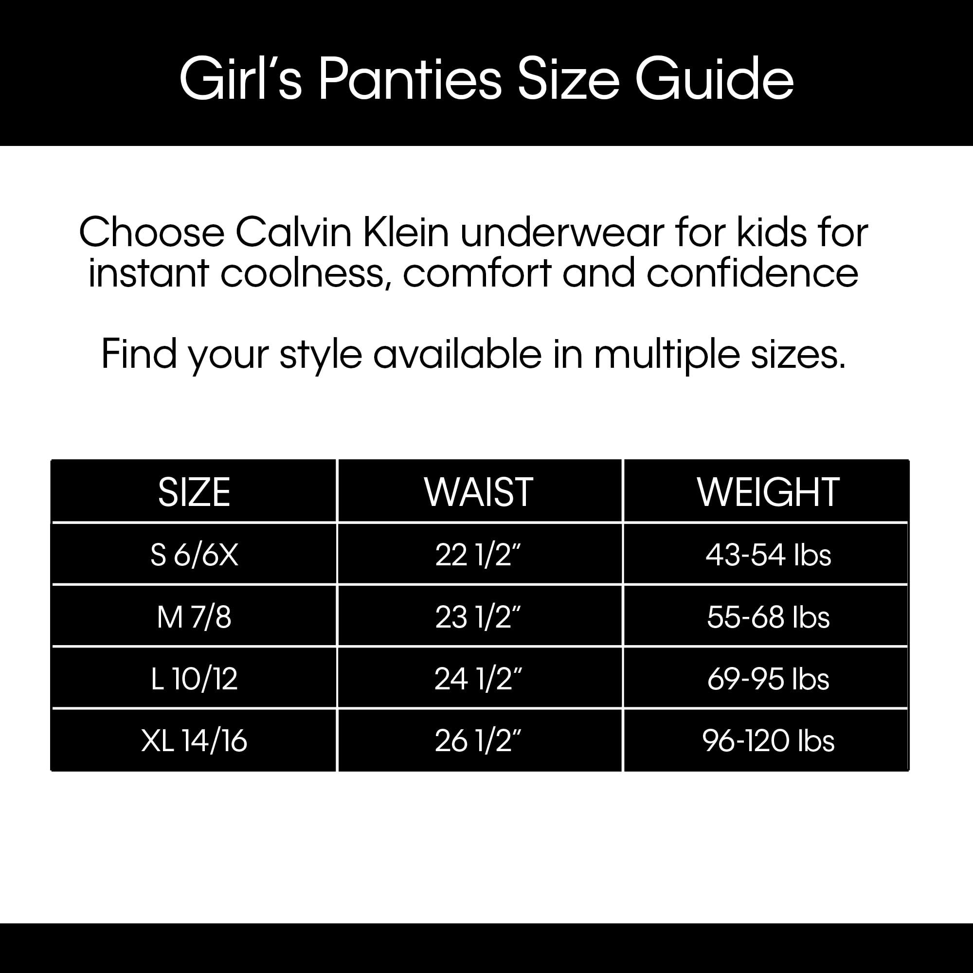 Foto 7 pulgar | Ropa Interior Calvin Klein Little Girl, Moderna, De Algodón, Xl - Venta Internacional.