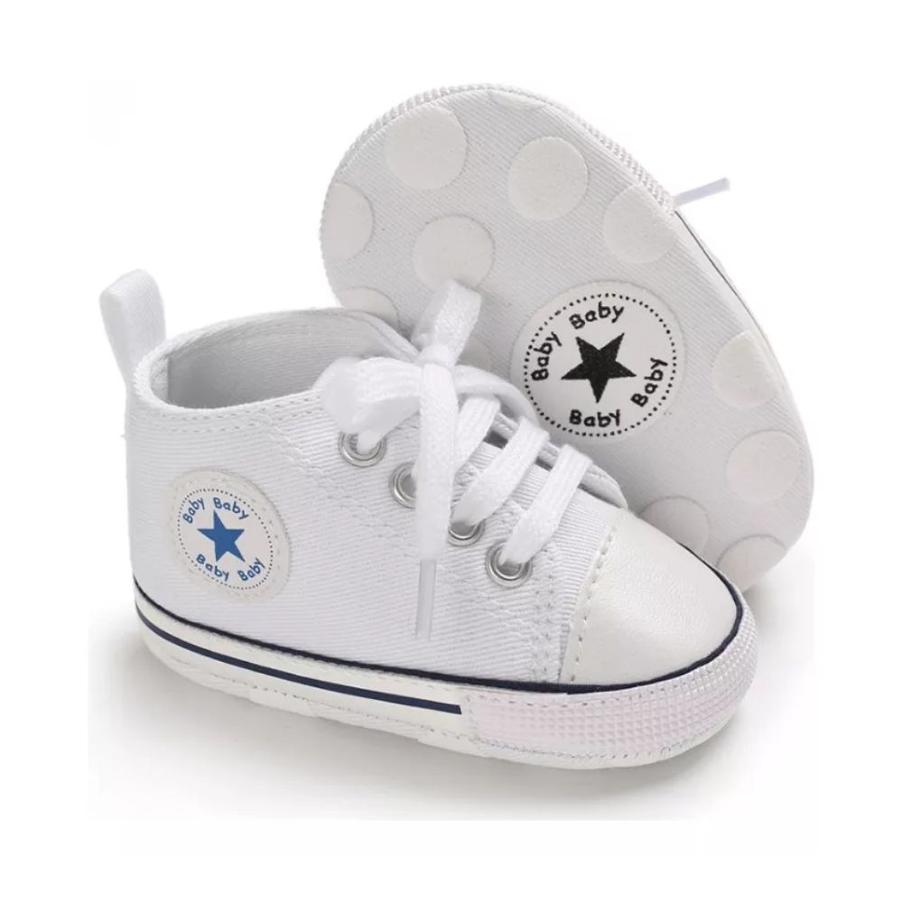 Foto 4 pulgar | Tenis De Bebé Denali Blanco  6-18 Meses Zapatito Clásico