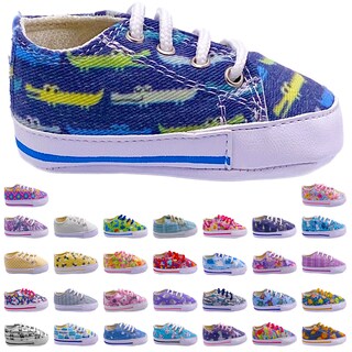 Foto 3 | Tenis para Bebés Luulu con Estampado de Cocodrilos Azul