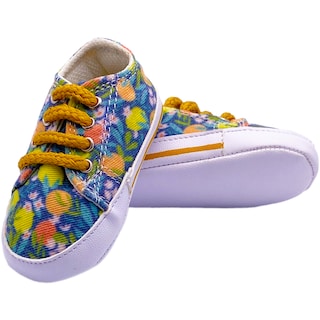 Foto 5 | Tenis para Bebés Luulu Bb-010a-Limones Amarillo de Tela Suave con Suela Flexible