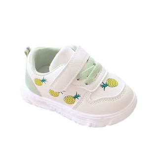 Foto 1 | Tenis De Frutas Denali Bebé Sneaker Primeros Pasos Verde Suela Antiderrapante