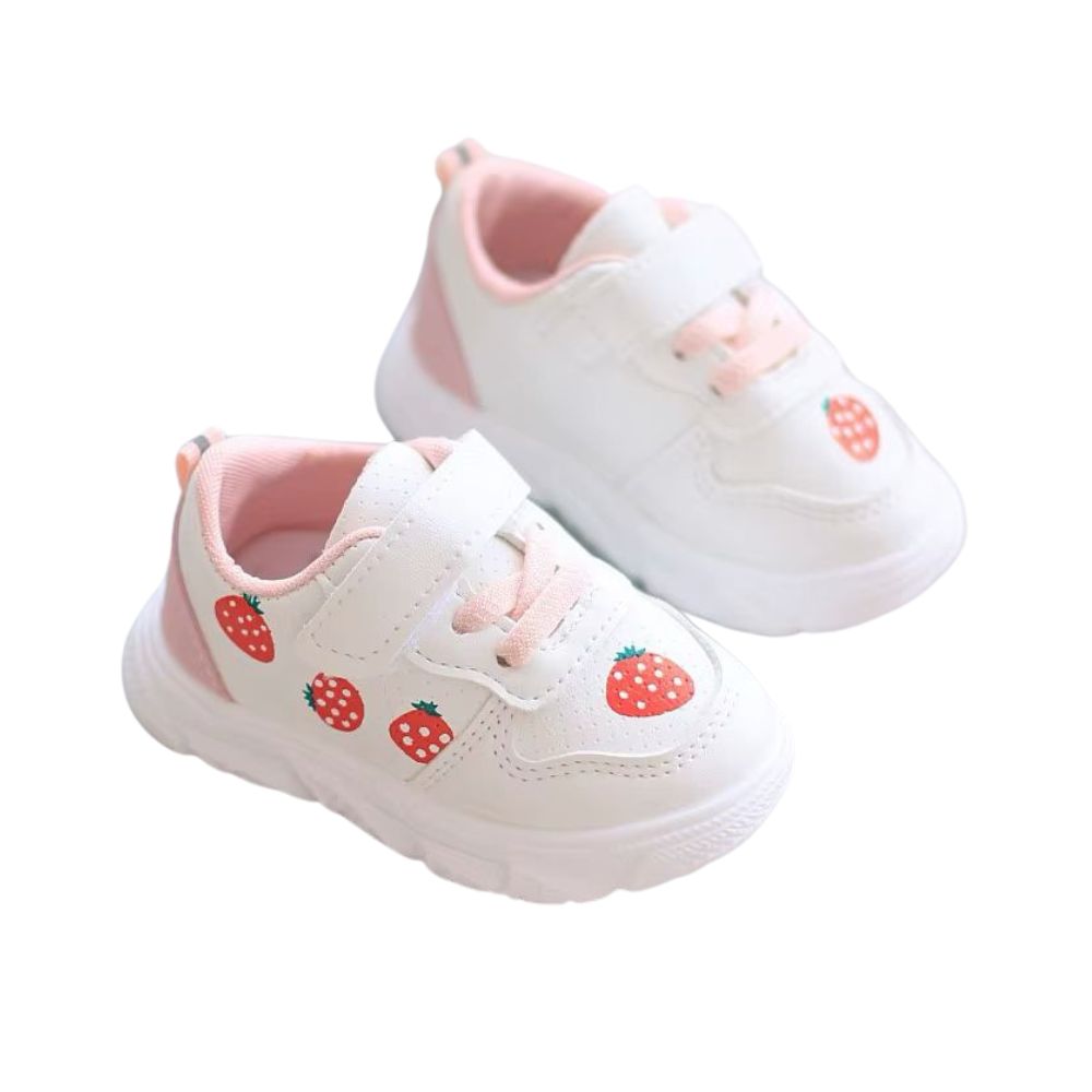 Foto 4 pulgar | Tenis De Frutas Denali Bebé Sneaker Primeros Pasos Rosa Suela Antiderrapante