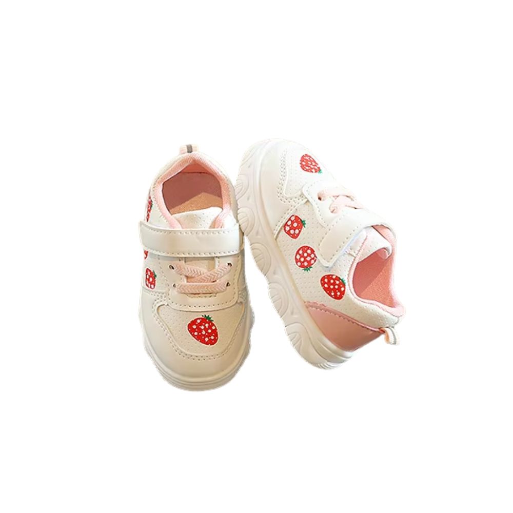 Foto 5 pulgar | Tenis De Frutas Denali Bebé Sneaker Primeros Pasos Rosa Suela Antiderrapante