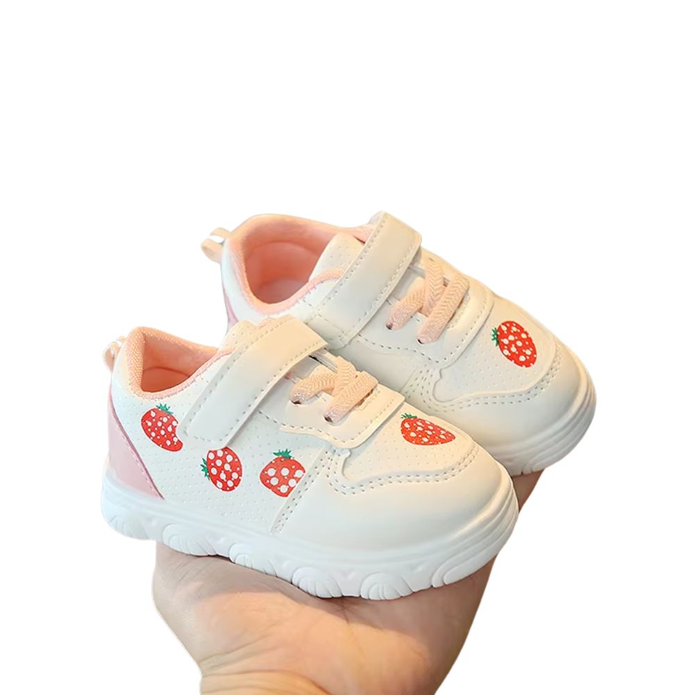 Foto 6 pulgar | Tenis De Frutas Denali Bebé Sneaker Primeros Pasos Rosa Suela Antiderrapante