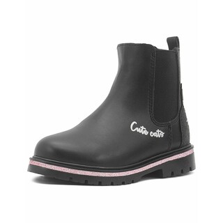 Foto 4 | Botín Bambino Para Niña Elástica Casual Chunky Gatito Negro Negro