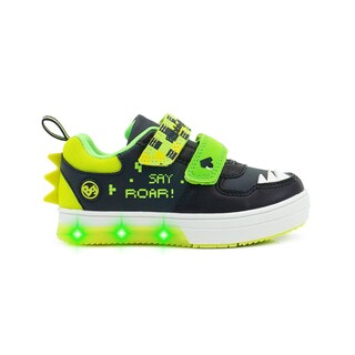Foto 1 | Tenis Luz Led Dinosaurios Roar Bubble Gummers Marino 15-21 Verde Oscuro