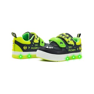Foto 4 | Tenis Luz Led Dinosaurios Roar Bubble Gummers Marino 15-21 Verde Oscuro