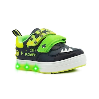 Foto 6 | Tenis Luz Led Dinosaurios Roar Bubble Gummers Marino 15-21 Verde Oscuro