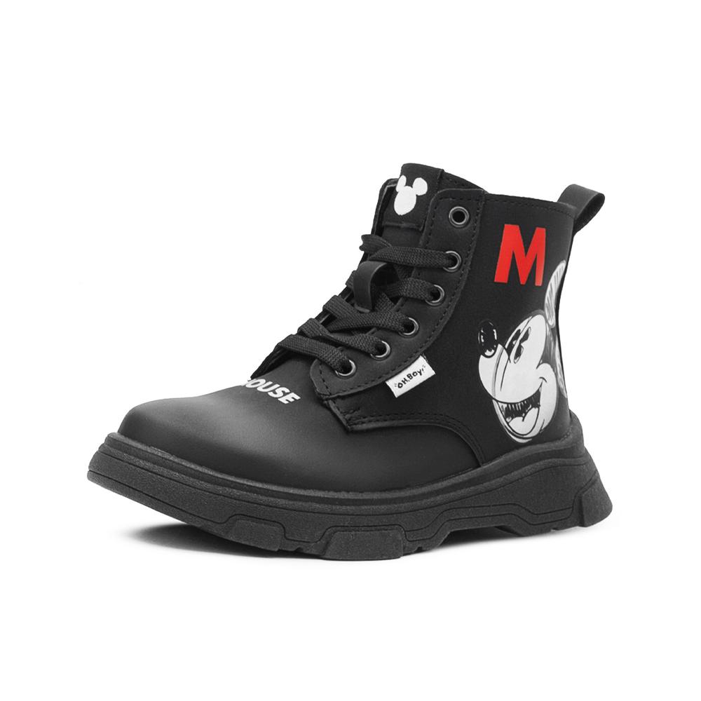 Foto 4 pulgar | Bota Para Niño Mickey Mouse Invierno Antideslizante Negro Negro