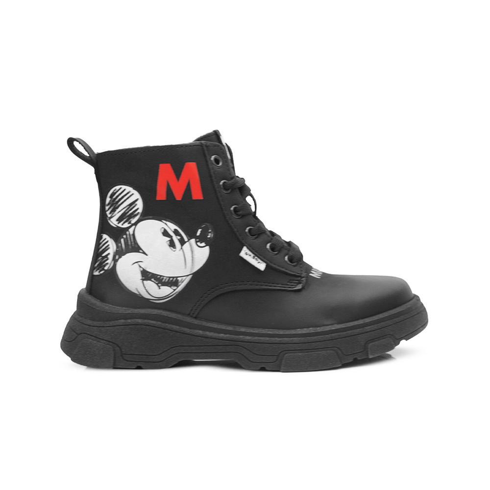 Foto 7 pulgar | Bota Para Niño Mickey Mouse Invierno Antideslizante Negro Negro