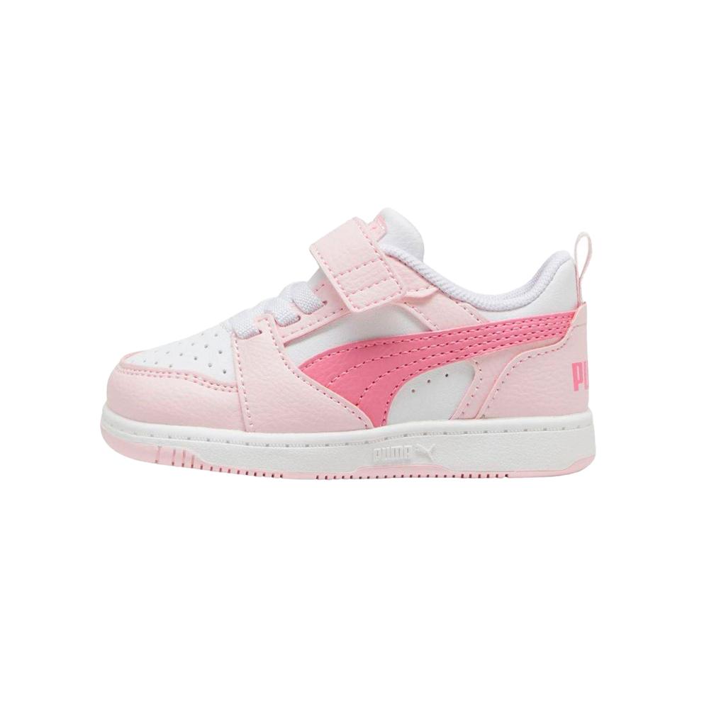 Tenis Puma Rebound V6 Rosa para Bebé