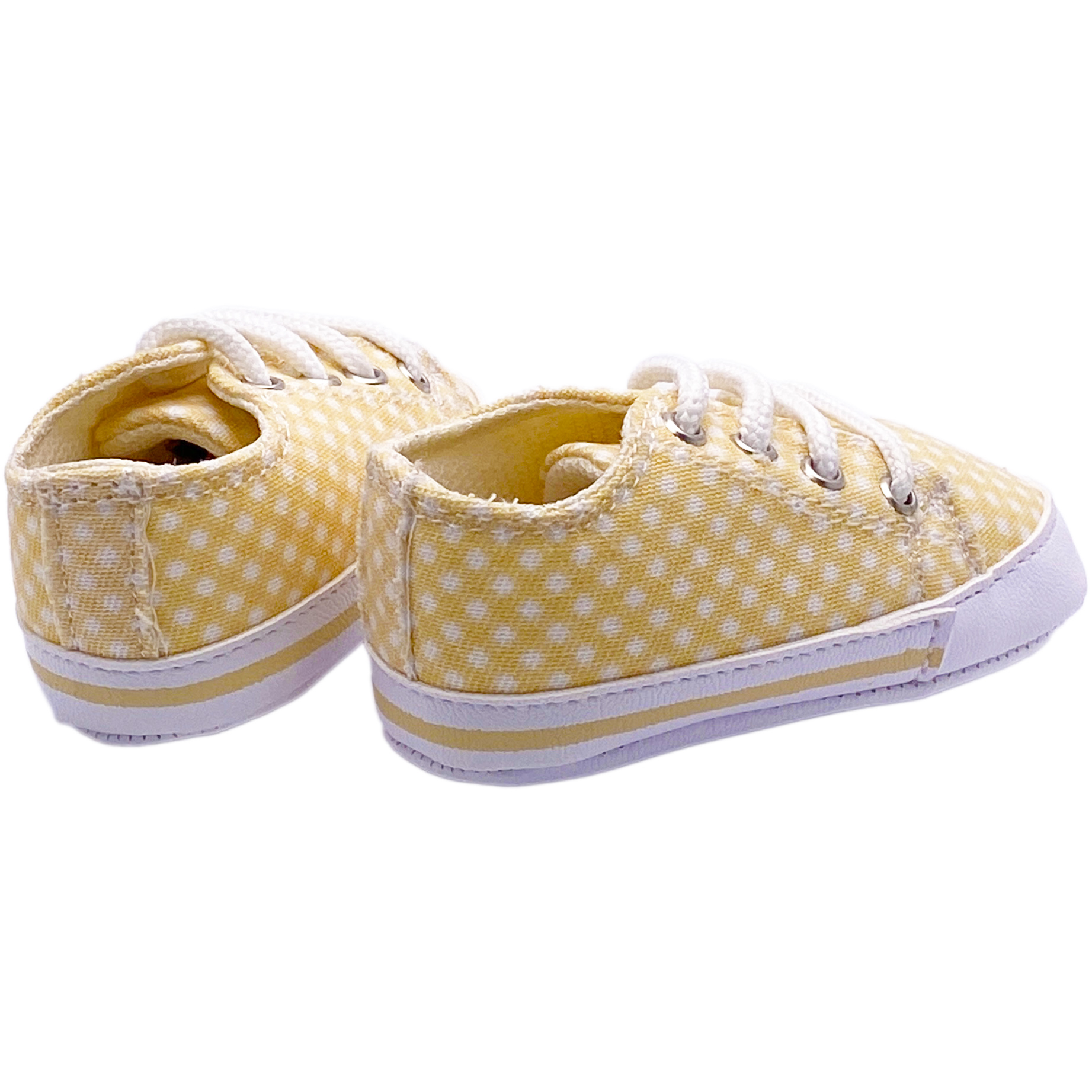 Foto 5 pulgar | Tenis para Bebés Luulu BB-027A-Neutro Amarillo de Tela Suave con Suela Flexible