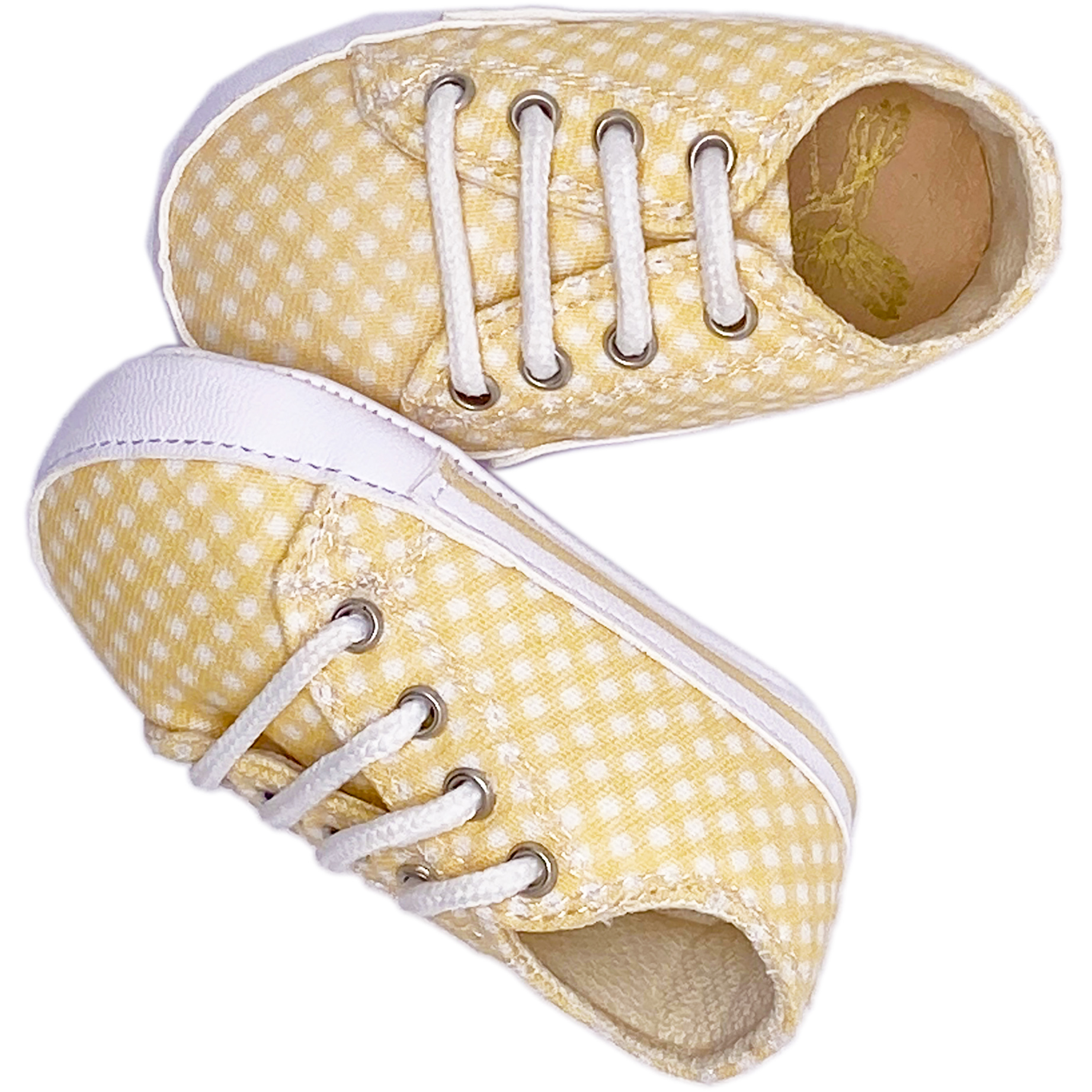 Foto 7 pulgar | Tenis para Bebés Luulu BB-027A-Neutro Amarillo de Tela Suave con Suela Flexible