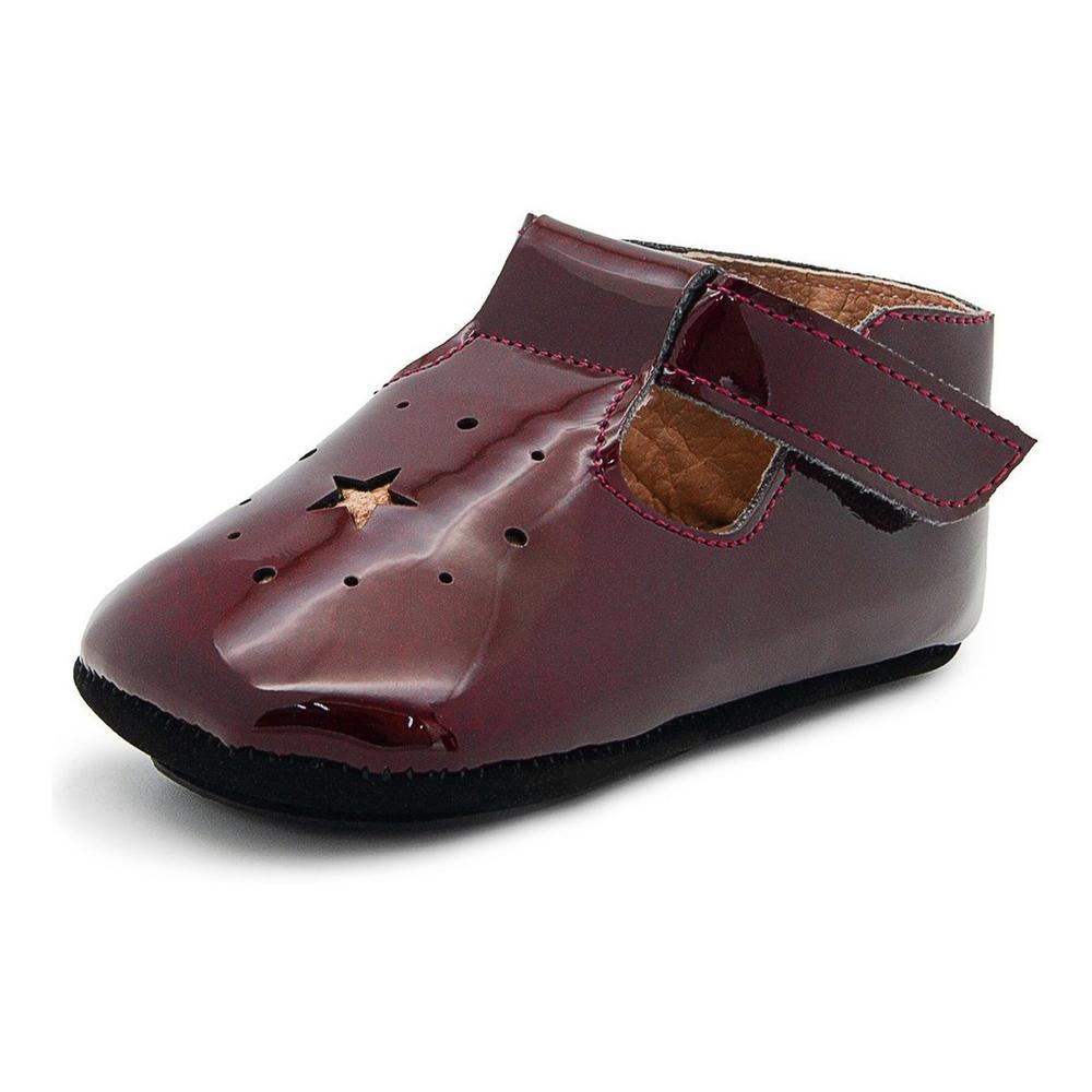 Foto 2 | Zapatitos Piel Suaves Bebé Niña C/moño Dk 78 Vino 10-13 Cafe
