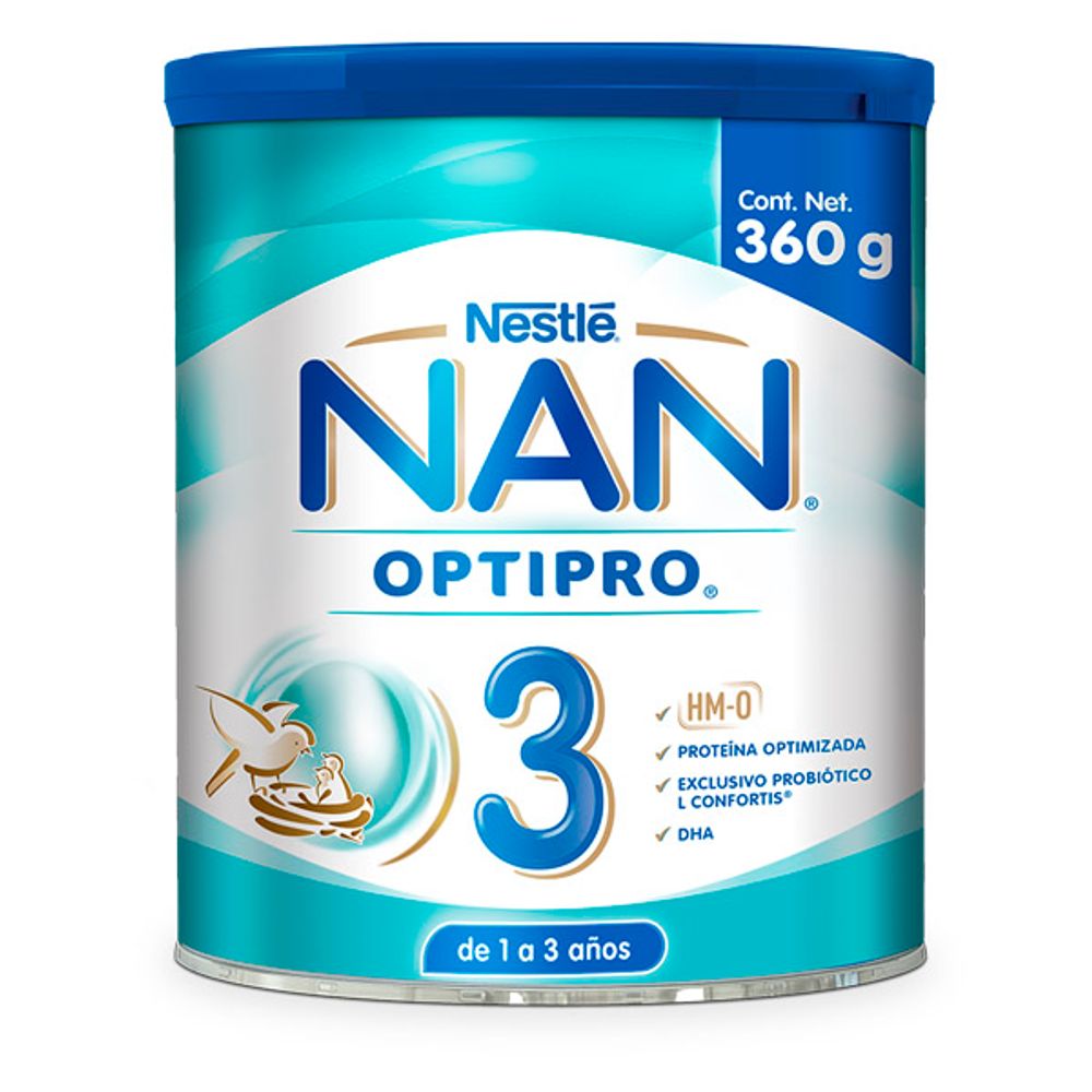 Foto 2 pulgar | Fórmula Láctea Nan 3 de Nestle Lata Optipro Lconfort 360 GR