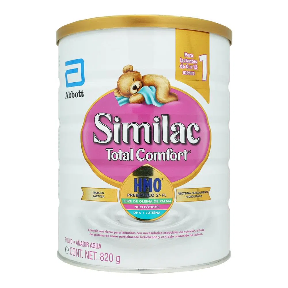 Foto 2 pulgar | Similac Total Comfort Etapa 1 Fórmula Infantil Para Bebés De 0 A 12 Meses Con Hmo Polvo 820 G