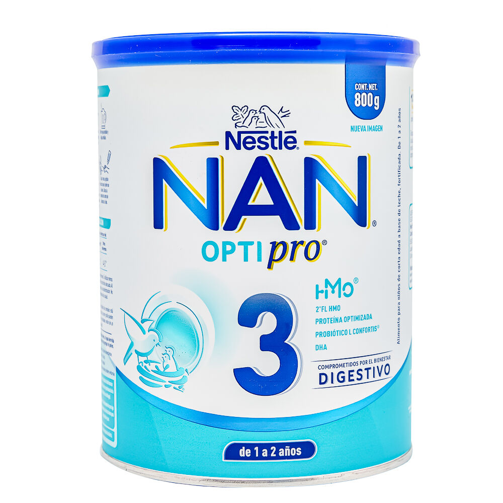 Fórmula Infantil Nan 3 Optipro 1-3 Años 800 G- Nestlé