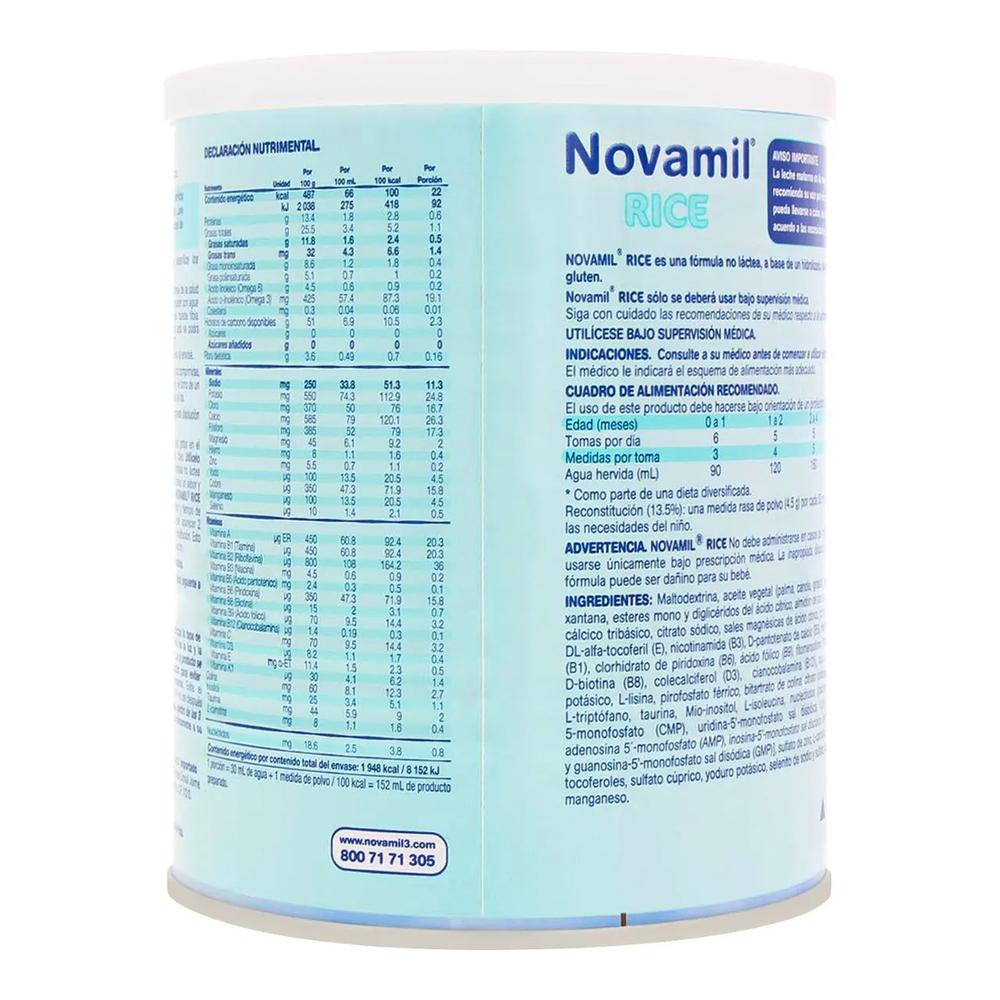 Foto 2 | Fórmula Infantil Novamil Rice 400 g