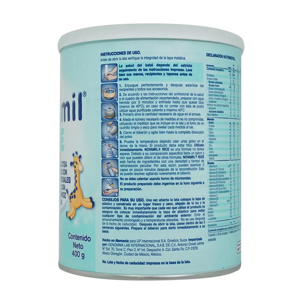Foto 3 | Fórmula Infantil Novamil Rice 400 g