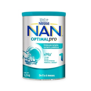 Foto 2 | Fórmula Infantil Nan Optimal Pro Etapa 1, 1.2kg 2pz