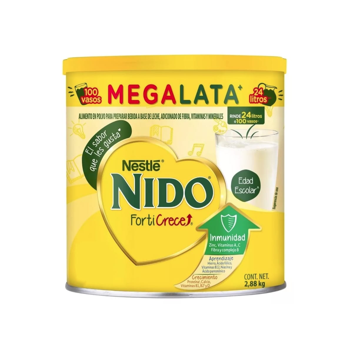 Fórmula Infantil Nido Edad Escolar, 2.88kg 1pz