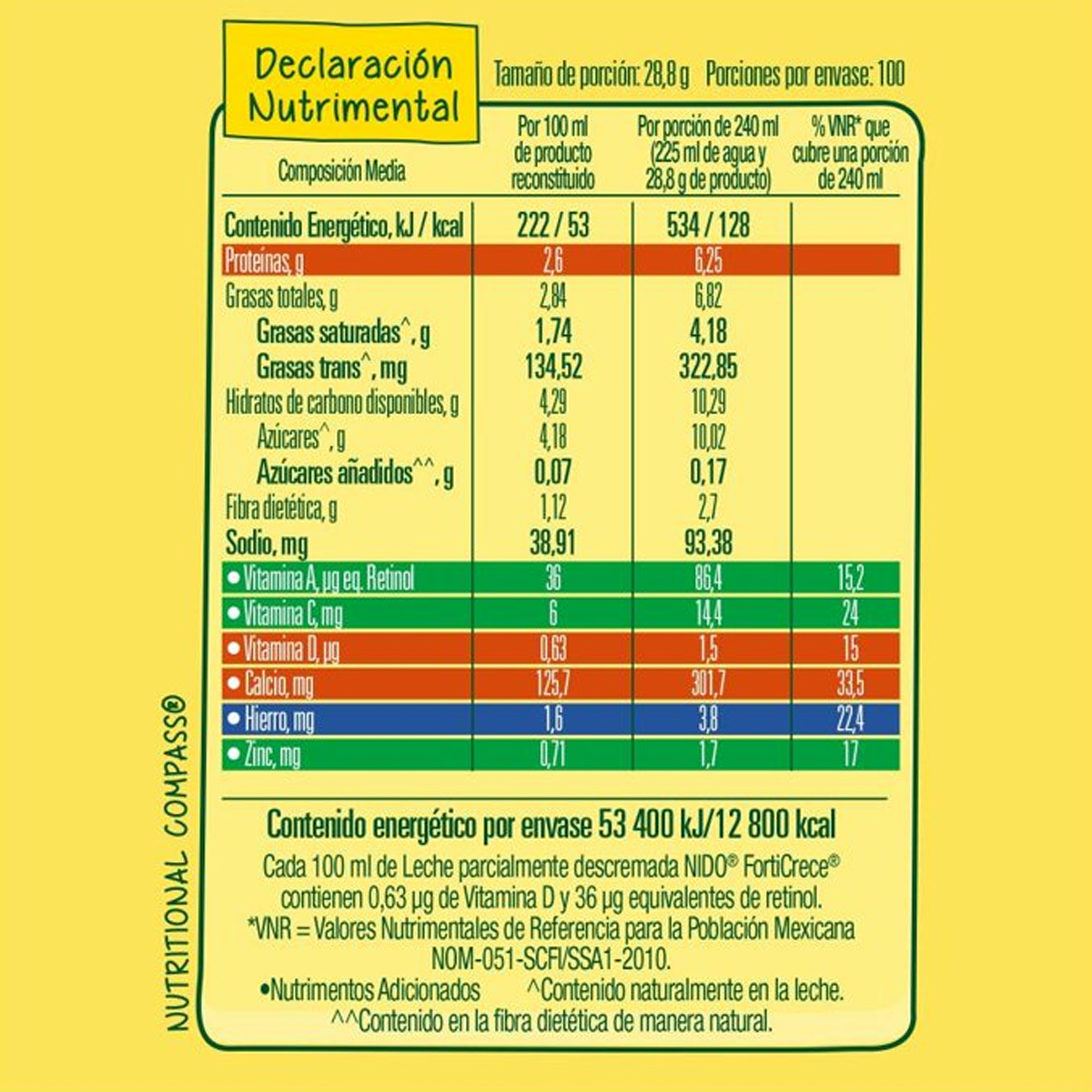 Foto 4 pulgar | Fórmula Infantil Nido Edad Escolar, 2.88kg 1pz