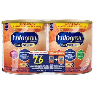 Foto 1 | Fórmula Infantil Enfagrow Premium Etapa 3, 1.5kg 2pz