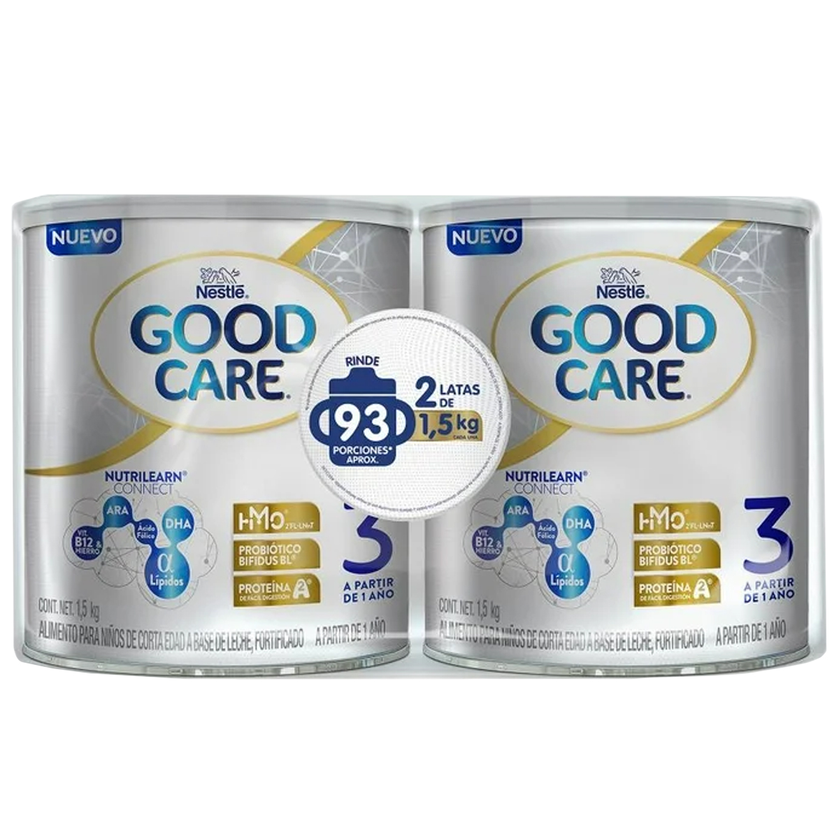 Foto 1 | Fórmula Infantil Good Care Nestlé Etapa 3, 1.5kg 2pz