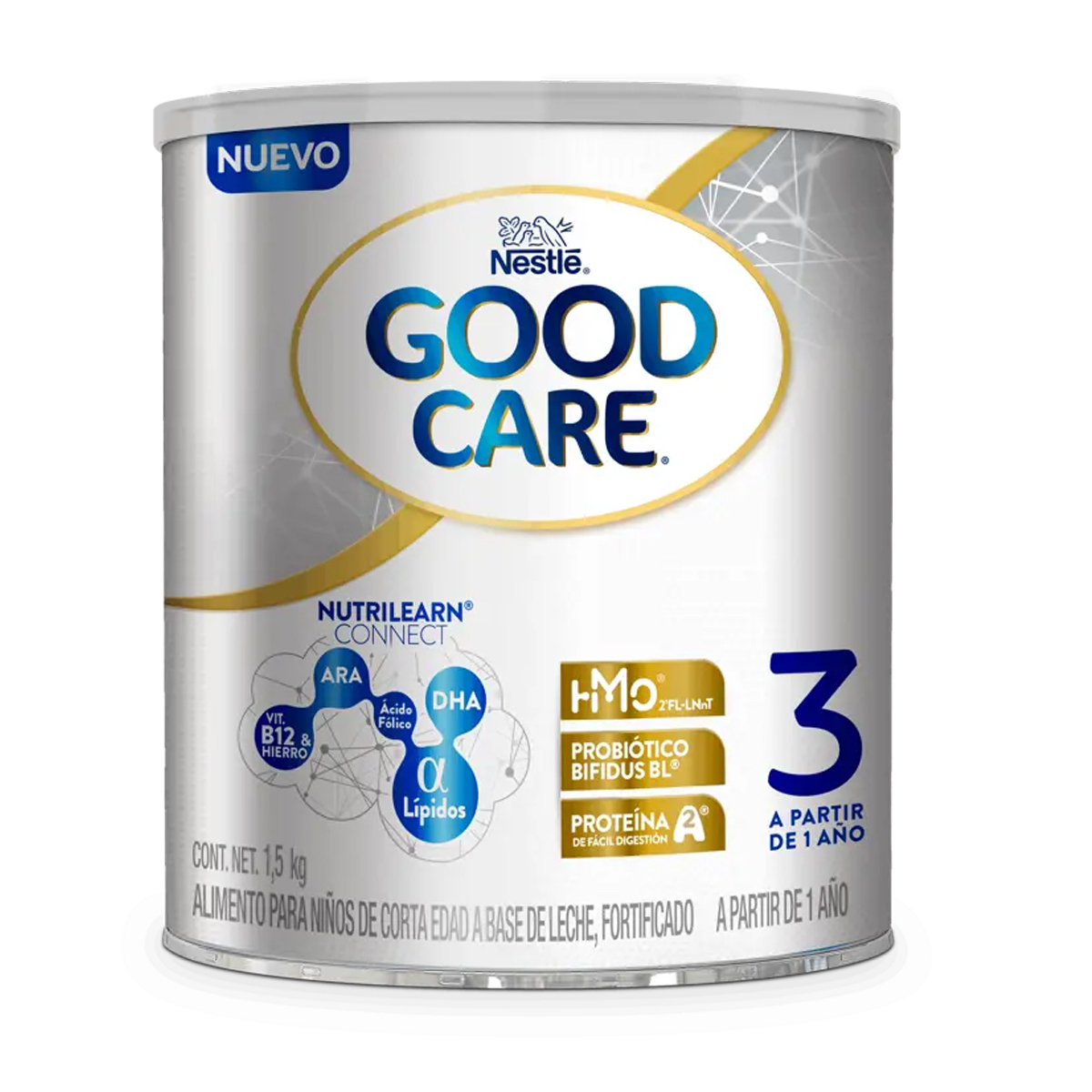 Foto 2 | Fórmula Infantil Good Care Nestlé Etapa 3, 1.5kg 2pz