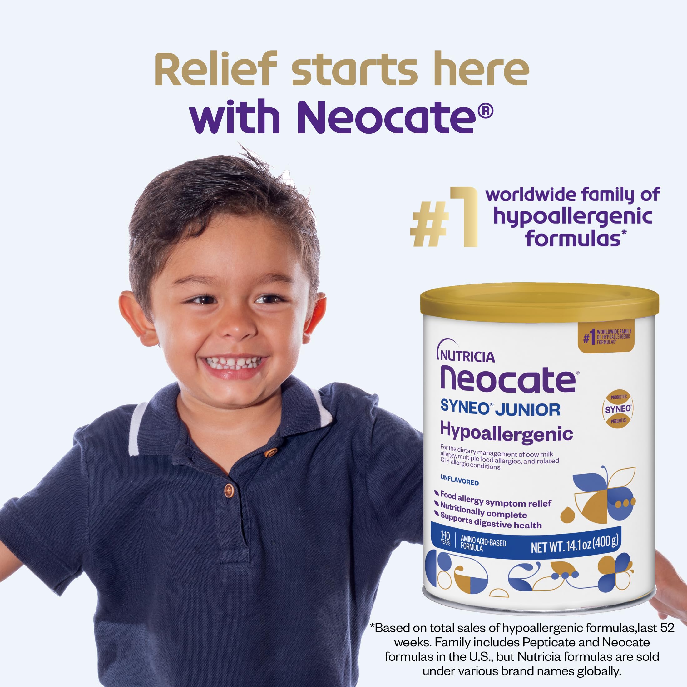 Foto 7 pulgar | Fórmula Neocate Syneo Junior, Hipoalergénica, 415 Ml, Más De 1 Año - Venta Internacional.